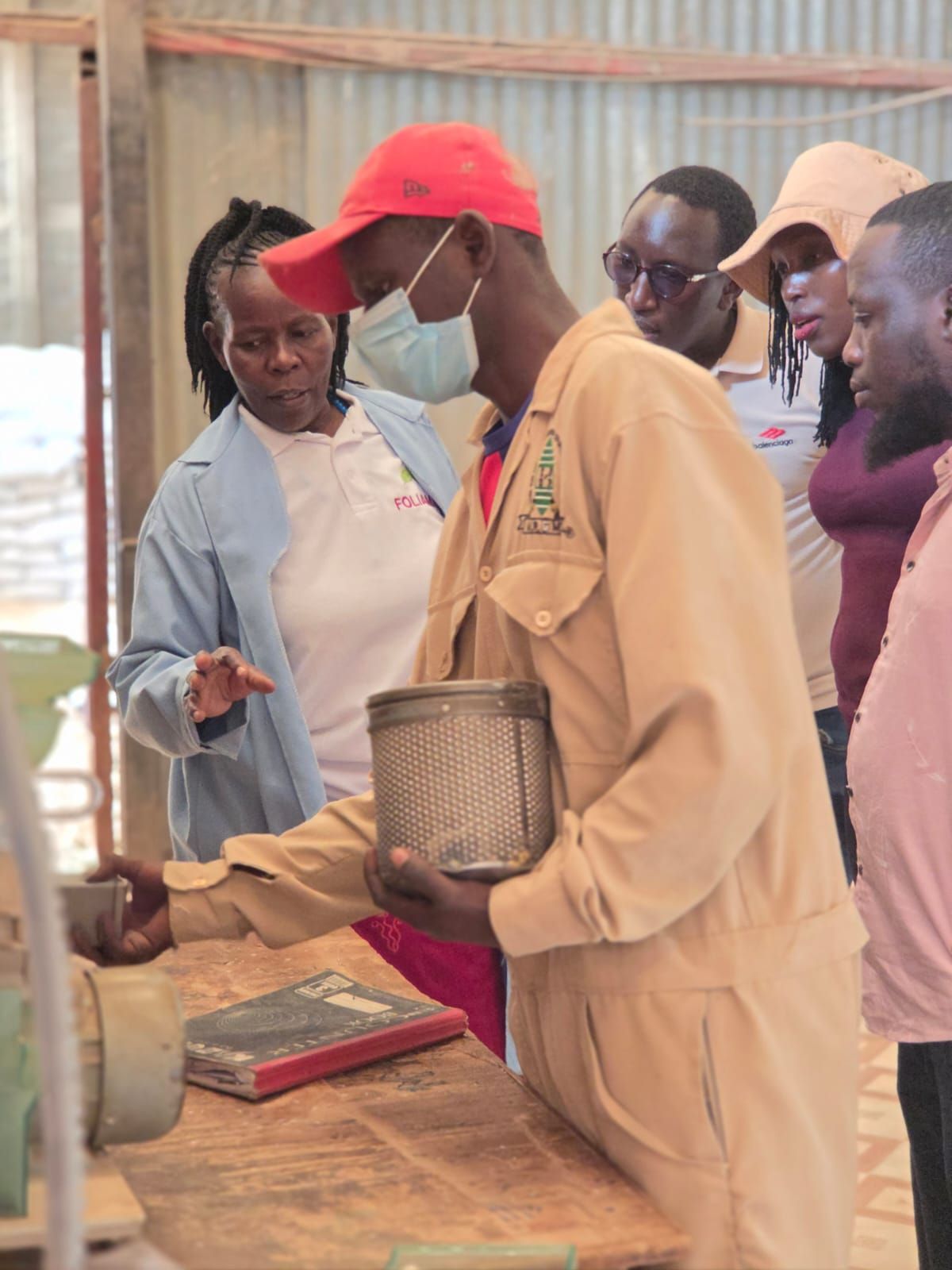 ENKOP field verification with production staff at Pure Plant Organics