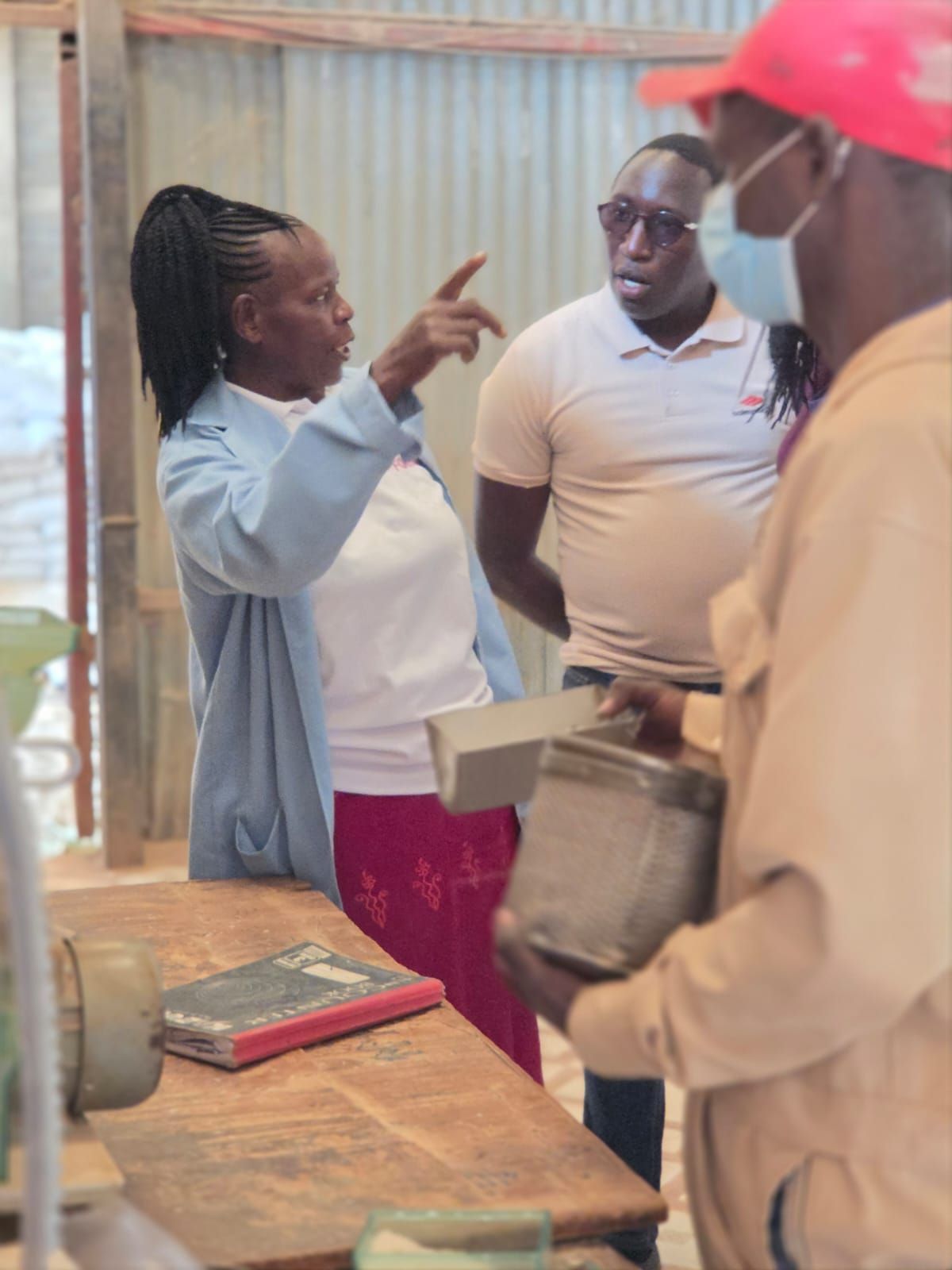 ENKOP team in technical review with Pure Plant Organics production staff