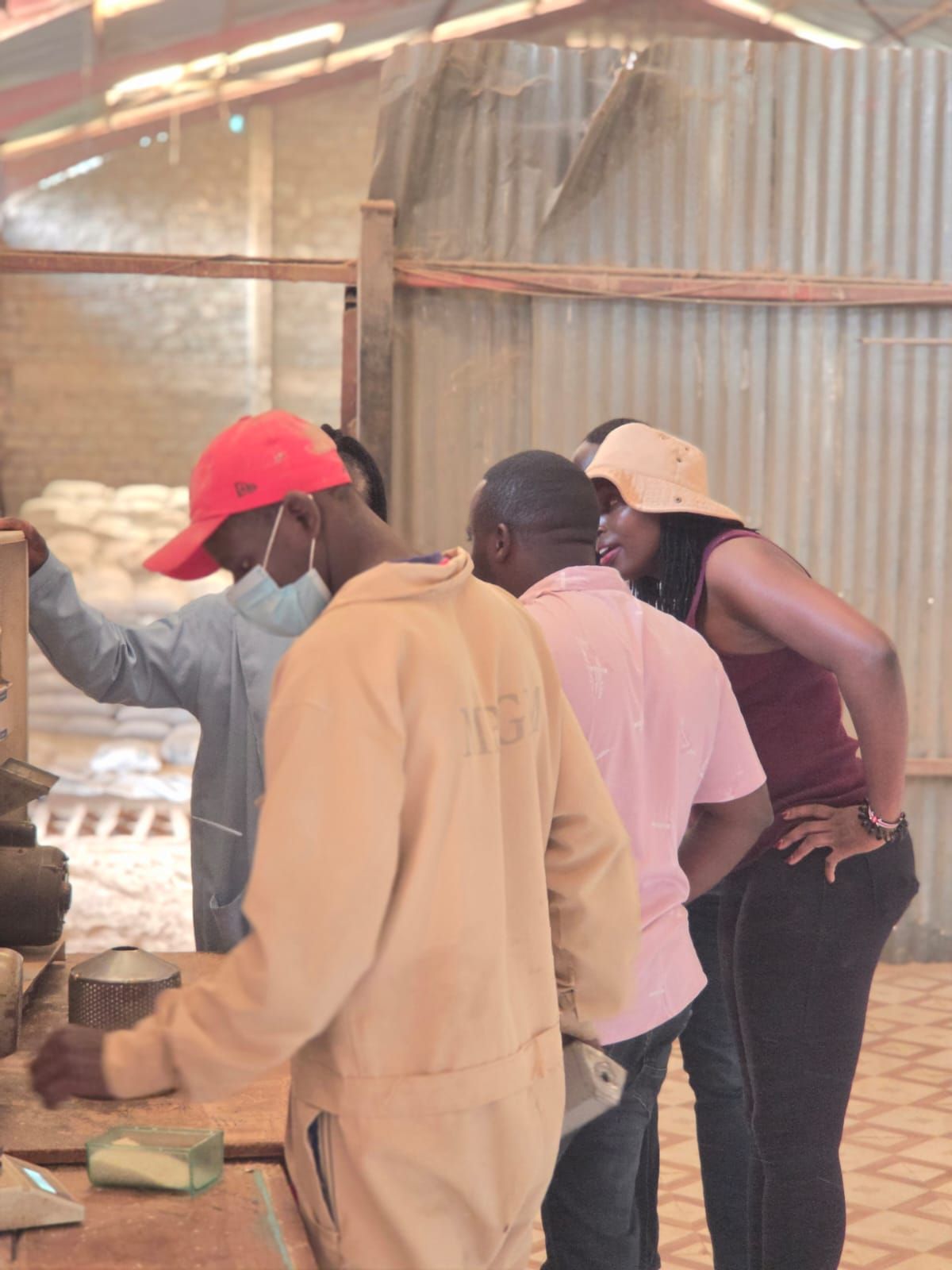 ENKOP convening partner technical staff at Pure Plant Organics, Kenya